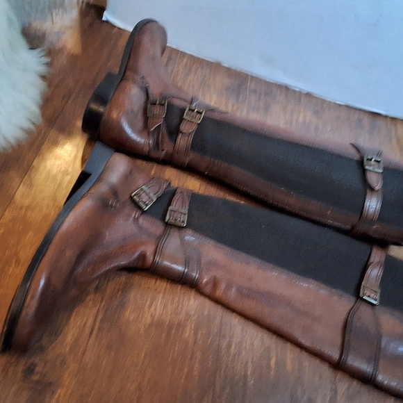 Frye Tall Anna Gore Side Zip Boots 6.5 - Picture 14 of 15